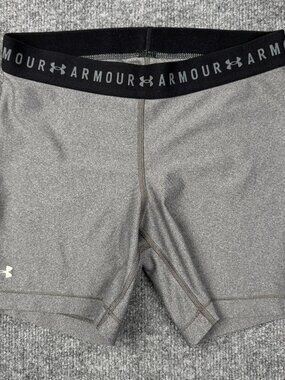 Under Armour Womens HeatGear Compression Shorts Gray Medium M New With Defects